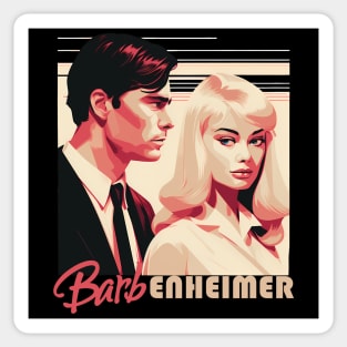 Barbie x Oppenheimer | Barbenheimer retro Sticker
